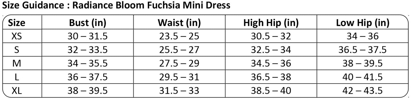 SLYQÉ Radiance Bloom Fuchsia Mini Dress
