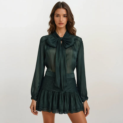 SLYQÉ Bow Lustra Dress