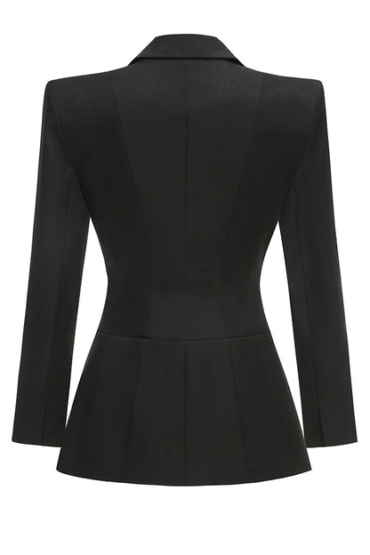 SLYQÉ Noir Lace-Up Blazer