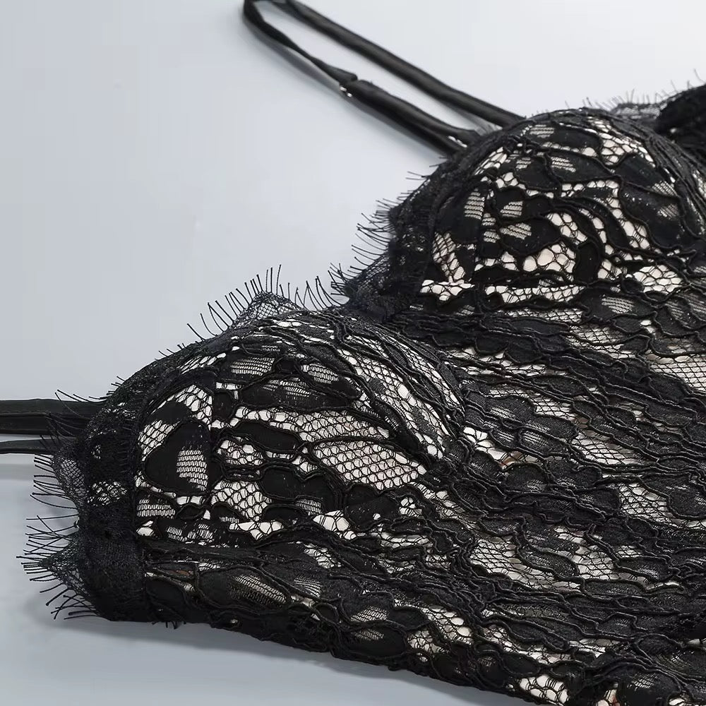 SLYQÉ After Dark Lace Corset Dress