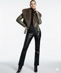 SLYQÉ Olive Luxe Fur Jacket