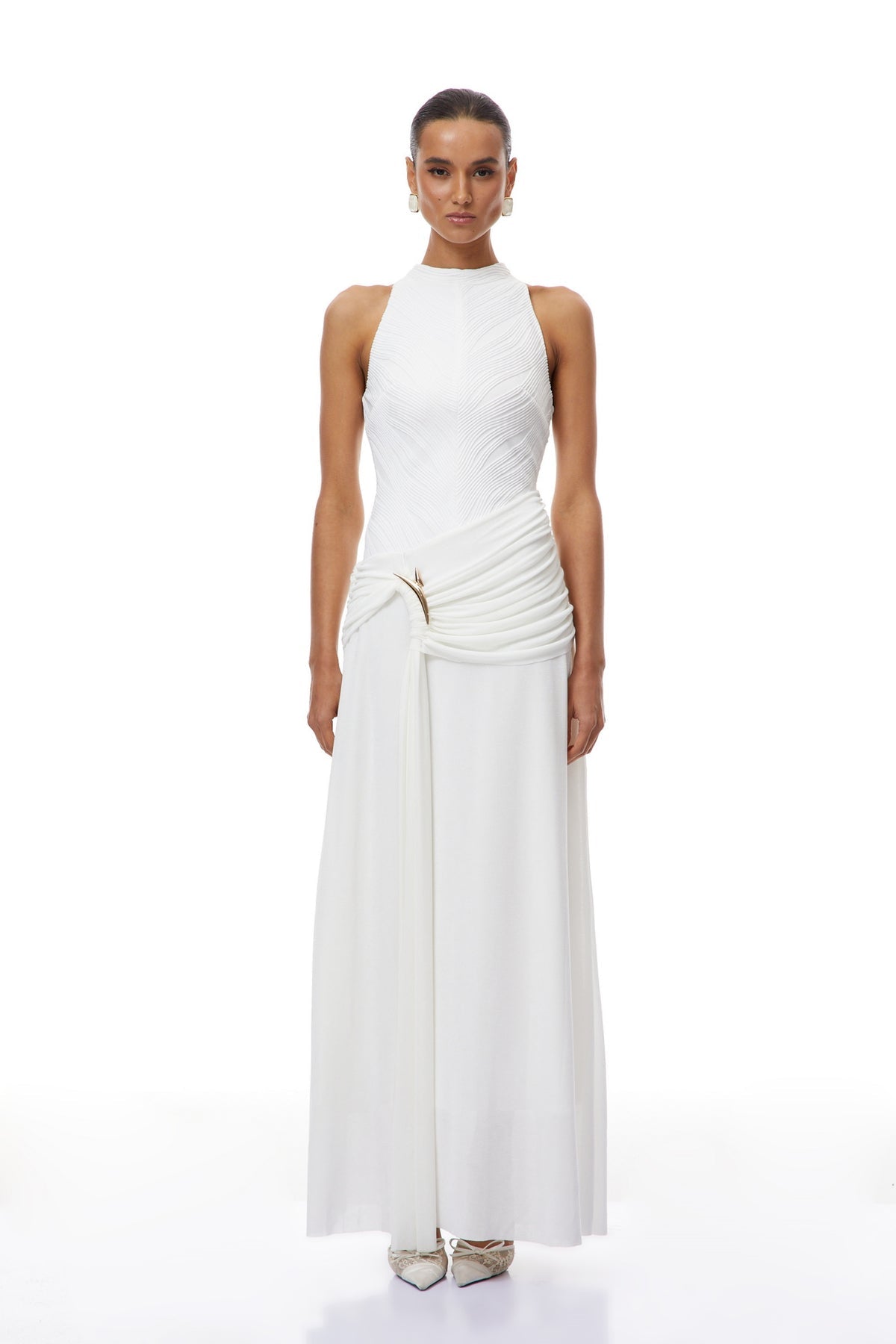 SLYQÉ Halter Resort Dress