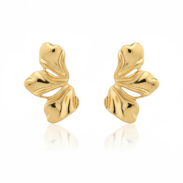 SLYQÉ Golden Bloom Earrings