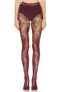 SLYQÉ Siena Jacquard Mesh Stockings