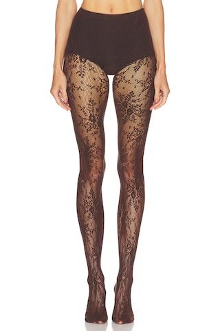 SLYQÉ Siena Jacquard Mesh Stockings